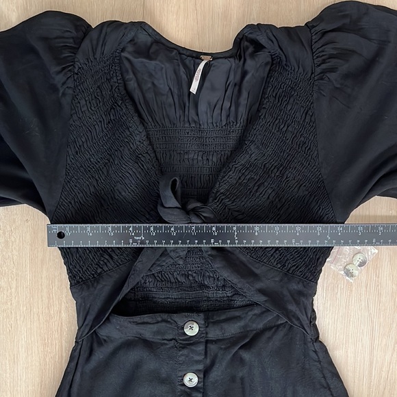 Free People String of Hearts Maxi Dress, BLACK SIZE SMALL NEW.  0211 - Picture 8 of 11